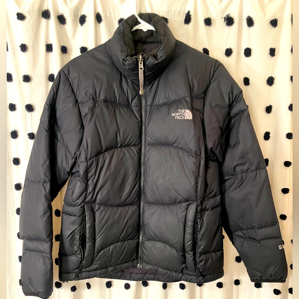 OG Vintage <Y2K The North Face 550 Puffer Goose Down Jacket Women’s Sz Med Black